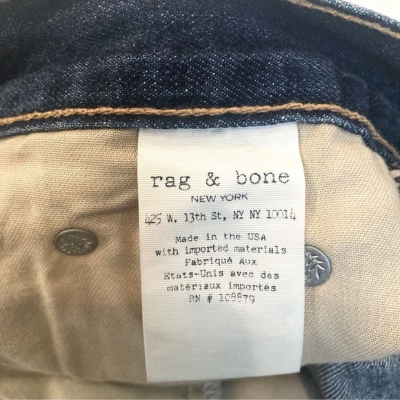 Rag & Bone Dive Frayed Hem Denim Skirt - Picture 8 of 14